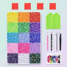 This 3mm 15-Color Mixed Crystal Rhinestone Decoration Set Is Suitable For DIY Rhinestone Making On Clothing, Cups, Shoes, Fabrics, Diamond Art Supplies, Sparkling Decorations, Crafts, And Diamond Painting Decorations. - DIY Rhinestones - View 3