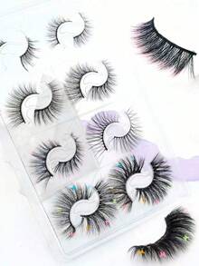 8 Pairs Assorted Styles, Voluminous & Curled, Defined Lash Layers, Eye-Enlarging, Suitable For Daily, Date, Party And Photo-Ready - View 7
