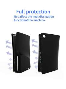 Compatible With PlayStation 5 Slim Disc Edition Console, 2-Piece Split Protective Cover, Dust-Proof, Scratch-Resistant, Waterproof, Skin-Friendly Soft Silicone, Easy Installation And Storage - View 6