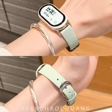 Multifunctional Watch Band, Fashionable & Exquisite, Vintage Creative Cloud Waffle Design, Compatible With Xiaomi Band 11/10/9/8 Sizes. Quick Release Design, Supports NFC Version Sharing, Couple Matching Smart Sports Watch Band Accessory - Multicolor - View 2