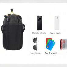 Tas Ransel dengan Tali Bahu, Kantong Penyimpanan Ponsel, Tas Tali Bahu Tahan Air, Cocok untuk Olahraga, Mendaki, Berkemah, Ringan - MultiWarna - View 10
