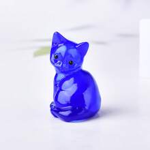 CUPIDCRYSTAL Natural Crystal Carved Cat Decoration, Interesting Room Decor Desktop Ornament, Unique Crystal And Rock, Halloween, Christmas Gift Choice, Crystal And Stone Made Gift - Crystal Cat - View 12