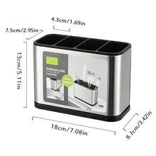 Kitchen Home Chopsticks Utensils Multifunctional All-In-One Draining Storage Box Spoon Chopstick Holder - View 2