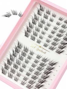 14 Rows Su Daji Segmented Single Cluster False Eyelashes DIY Self-Application Tufts 10-16mm Mixed Length Fox-Style Upturned Realistic Fake Lashes Beginner Natural Atmosphere Makeup Eyelashes - View 3