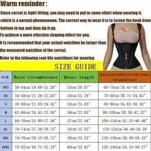 Women'S Waist Trainer Body Shaper Plus Size Tummy Control Cincher Adjustable Straps Body Shaping Waist Cincher Corset - Black - View 5