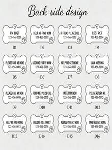 Custom Dog Bone Pet ID Tag Personalized Engraved Keychain Anti-Lost Pet ID Tag Key Ring Stainless Steel Jewelry Pet Owner Gift Letter Jewelry Daily Wear - Multicolor - View 10
