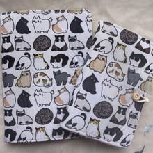 Personalized Cat Fabric Cover Creative Notebook, Fashionable Cartoon Cat Creative Pattern Notebook, Creative Notebook Collection, Available In A5 And A6 Sizes, Personalized Cartoon Cat Loose-Leaf Notebook, Student Creative Notebook - Cat Notebook - View 7