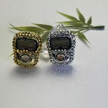 Luxury Full Rhinestone Finger Ring Electronic Counter, Wearable Digital Tasbih Prayer Counter, Muslim Portable Prayer Beads Counting Tool - Multicolor - View 8