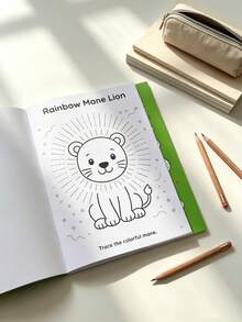 Children's Fun Animal Line Tracing Training Notebook, Early Education Animal Line Coloring Practice Book, Animal Identification Enlightenment, Back To School Learning Materials, Teacher Classroom Reward Small Gifts, Christmas/National Day Gifts - Multi-color - View 4