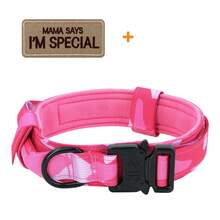 Tactical Dog Collar With Handle & Metal Buckle, Heavy Duty Padded Military Nylon Collars With 1 Patch For Medium Large Dogs K9 Training Walking Hunting - Multicolor - View 17