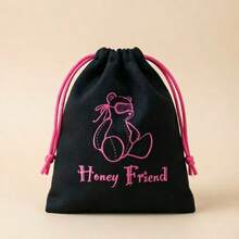1/5pcs/Girl Style/Minimalist/Cloth Bag/Jewelry/Accessories/Collectibles Storage Bag/Drawstring/Anti-Oxidation/Earphone/Drawstring Pouch/10*12CM/High Aesthetic Value/ - Multicolor - View 5