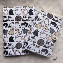 Personalized Cat Fabric Cover Creative Notebook, Fashionable Cartoon Cat Creative Pattern Notebook, Creative Notebook Collection, Available In A5 And A6 Sizes, Personalized Cartoon Cat Loose-Leaf Notebook, Student Creative Notebook - Cat Notebook - View 6