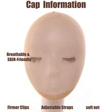 Wig Cap Hair Net High Elasticity Transparent Breathable Non-Stuffy Wig Cap - 2-pack - View 4