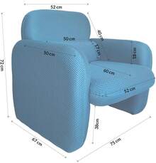 Sofa & Console Tables - Blue - View 5