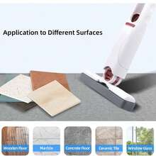 Portable Mini Cleaning Mop, Mini Sponge Mop, Dry And Wet Cleaning System, Suitable For Bathroom, Kitchen, Desktop, Glass, Living Room And Car - 2 Sponge Heads + 1 Squeeze Handle - View 8