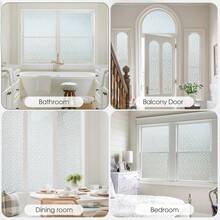 1Roll Frosted Window Film Privacy Film For Glass Windows ,Static Cling Decorative Snowflake Pattern, Blocks UV Removable Frosting Opaque Film For Bathroom Office Bedroom - Snowflake - View 6