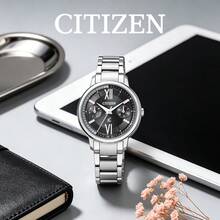Citizen Women Silver Steel Band -Drive Watch Minimal Office Ladies Analog Wristwatch Gift For Her FD1010-53E - FD1010-53E - View 1