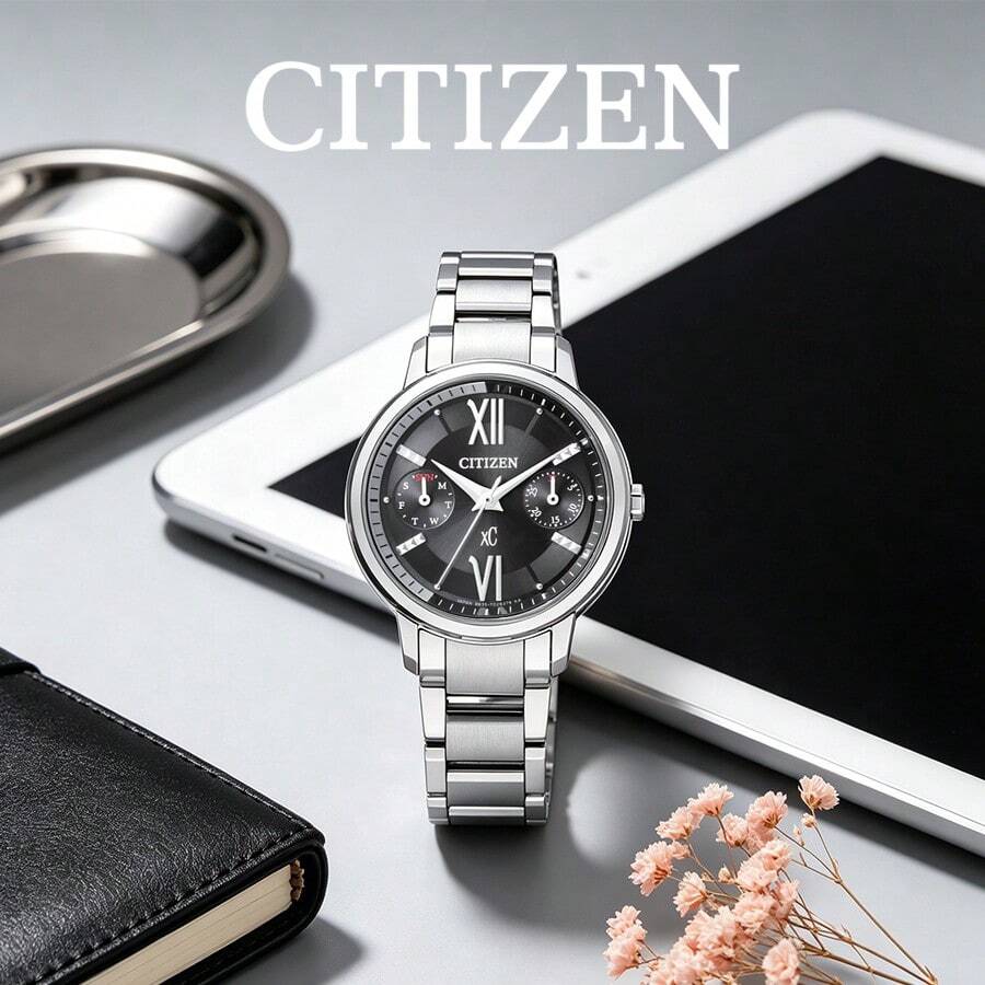Citizen Women Silver Steel Band -Drive Watch Minimal Office Ladies Analog Wristwatch Gift For Her FD1010-53E - FD1010-53E - View 1