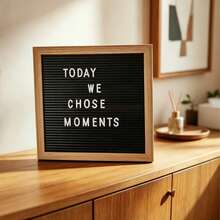 1pc Wooden Letter Message Board Suitable For Desktop Decoration - 1PC - View 2