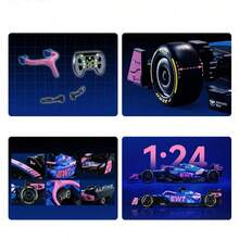 CADA-1:24 BWT ALPINE FORMULA ONE TEAM A525 Building Blocks Racing Car PIERRE GASLY Celebrity Style - Multicolor - View 6