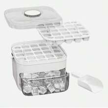 Portable Ice Maker With One-Touch Press Double Layer 50 Ice Cube Maker UK - A - View 3