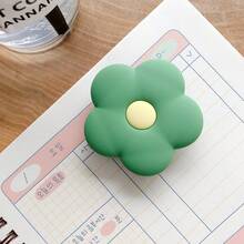 Adhesive Silicone Phone Stand, Ins Floral Pattern Collapsible Air Cushion Phone Holder, Portable Slouchy Phone Grip Ring, Desktop Support, Cute Phone Back Support, Suitable For Smartphones - Multicolor - View 5