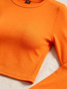 Women Undershirt Tops - Orange - View 5