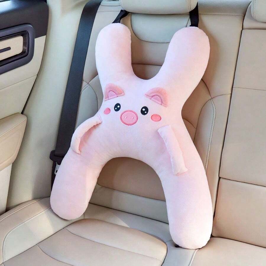 Car Neck & Lumbar Pillow - Pink - View 1