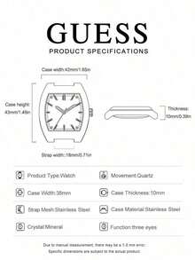 Guess Men's Iridescent Barrel-Shaped Multi-Function Quartz Watch, Screw-Decorated Case, Black Dial, Matte Black Faux Leather Strap, Fashionable Style - Blue - View 5