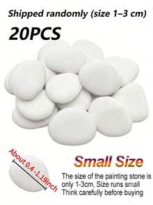 Medium Smooth White Painting Stones - Flat And Hand-Selected, Suitable For Crafts, Art, Decoration - No Chemicals, Smooth Surface For Even Effect, Ideal For Beginners And Handmade Projects, Craft Supplies, Art Projects, Decorative Stones - Multiple Styles - View 14