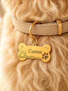 Custom Dog Bone Pet ID Tag Personalized Engraved Keychain Anti-Lost Pet ID Tag Key Ring Stainless Steel Jewelry Pet Owner Gift Letter Jewelry Daily Wear - Multicolor - View 5