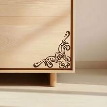 4pcs Lace Edge Furniture Corner Stencils - Washable & Reusable, Suitable For Wood, Fabric, Paper, Wall And Floor DIY Crafts - 4 Pieces - View 6