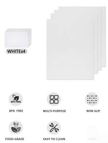 4pcs/8pcs Washable, Waterproof, Oil-Resistant Refrigerator Mats, Suitable For Fridge Shelves, Freezer, Cabinet Drawers, Home Kitchen Organization - Multicolor - View 15