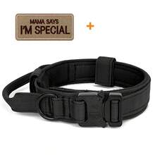 Tactical Dog Collar With Handle & Metal Buckle, Heavy Duty Padded Military Nylon Collars With 1 Patch For Medium Large Dogs K9 Training Walking Hunting - Multicolor - View 27