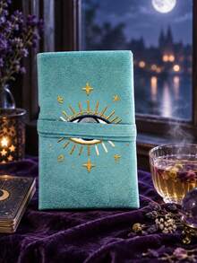 Devil's Eye Velvet Tarot Card Storage Bag, Dual-Color Blue & Purple Drawstring Closure, Soft Fabric Protective Cover, Portable Card Pouch, Suitable For Storing Tarot Cards And Small Items, Tarot Card Bag, Applicable For Tarot Cards, Divination Cards, Card Games And Small Items Storage, Perfect Gift For Holidays, Birthdays, Parties, Valentine's Day, Back To School, Teacher's Day, Halloween, Christmas,Travel Essential,Room Decor - Multicolor - View 3