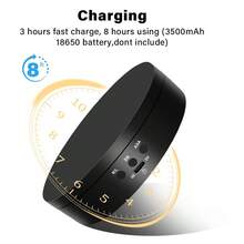 1pc Mini AI Electric Rotating Display Stand, Adjustable Speed, Cute Solid Display Platform, Rotating Base Suitable For Photography, Live Streaming And Product Display, With Forward And Reverse Function, Can Be Used For Model Display - Black - View 3