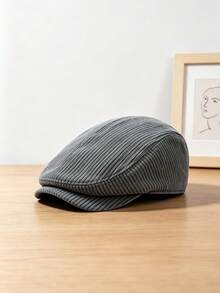 1 PC British Style Spring & Autumn Men's Gangster Octagonal Hat, Painter Hat, Newsboy Cap - Multicolor - View 3