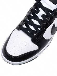 Nike Men's 2026 New DUNK LOW RETRO Vintage Color-Block Sneakers HF5441-100 - Black and White - View 5