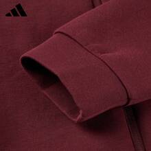 Adidas New Men's Outdoor Running Training Casual Windproof Woven Hooded Jacket - Burgundy - View 9