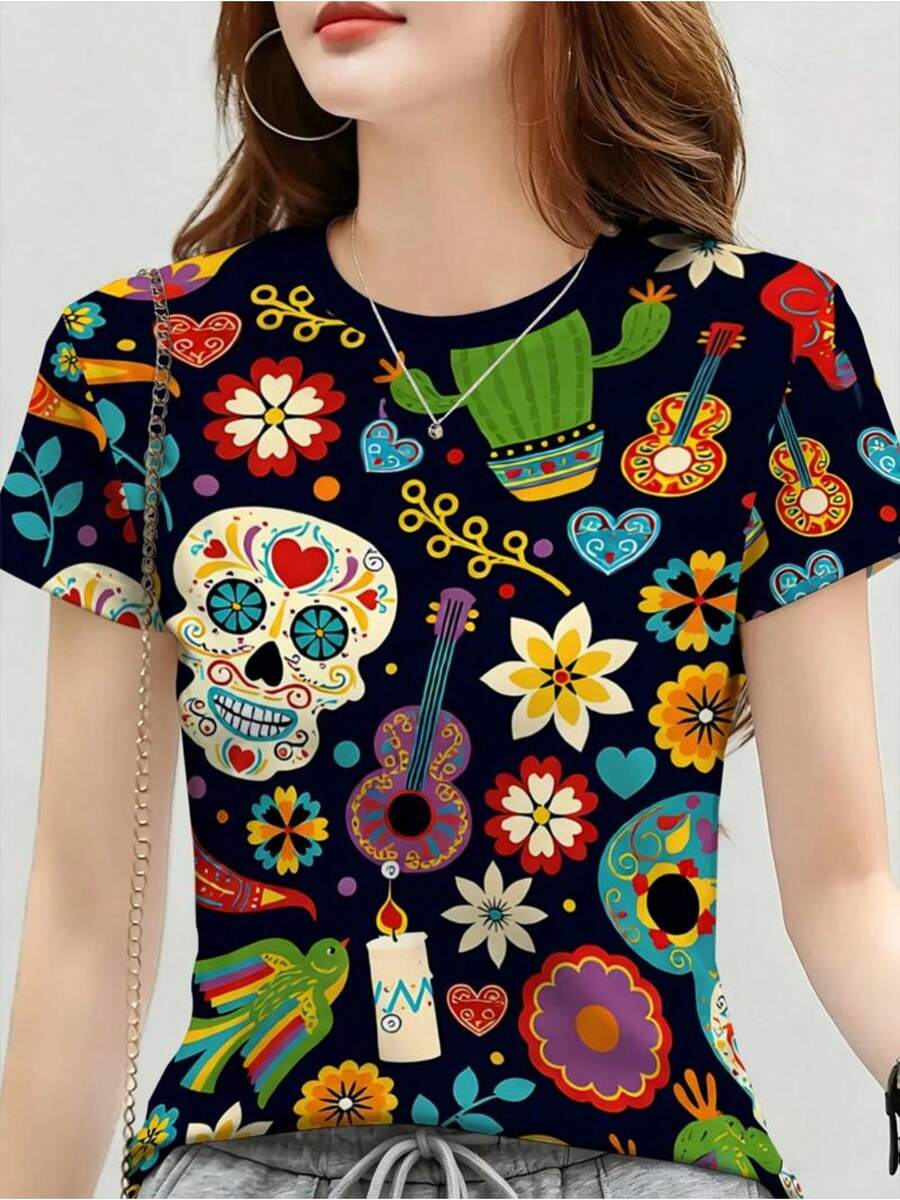 Women T-Shirts - Multicolor - View 1