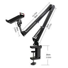 1pc Extendable Phone Holder, Phone Video Stand, Flexible Arm Adjustable Angle, Desktop Stand, 360° Rotation, Perfect For Self-Media, Baking, Handicrafts, Cooking And More. - Support - View 6