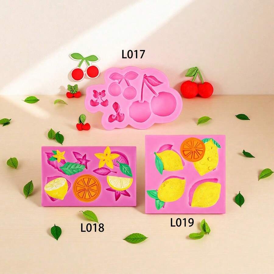 Realistic Fruit Cherry Lemon Orange Plaster Candle Silicone Mold - Artificial Fruit - View 1