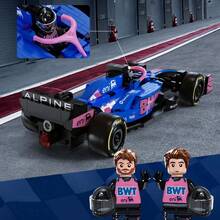 CADA-1:24 BWT ALPINE FORMULA ONE TEAM A525 Building Block Racing Car PIERRE GASLY Celebrity Style - Multicolor - View 8