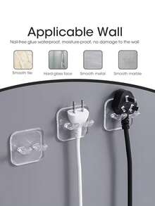 2026 New Shower Razor Holder (1pc) Self-Adhesive Razor Hook, Removable And Reusable, Suitable For Wall, Bath Sponge Hook, Towel Accessory, Ideal For Bathroom, Kitchen, Guest Room, Spring, Easter, Labor Day, Father's Day Gift - Multicolor - View 4