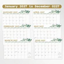 2027 橄欖枝極簡風壁掛日曆，自然植物風格 12 個月月計畫表，大書寫空間，居家辦公室行程規劃備忘錄日曆 - 橄欖枝 - 查看 6