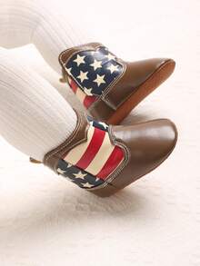 Winter New 0-1 Year Old Infant Printed Soft Sole Infant Boots - Coffee Brown - View 6