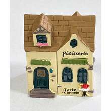1pc Creative Mini Leisure Cottage Ornament, European Style Mini House Model, Desktop Decor Accessory, Moss Succulent Landscape Decoration, Dollhouse Ornament, Resin Craft, Mini Cottage Homestay Ornament, Gift - A - View 11