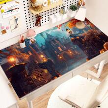 Halloween Pumpkin Shining Cool Light Desk Pad Protector Y2K Cool Kawaii Pink Mouse Pad Office Desk Mat Waterproof Non-Slip Rubber Desk Blotter Pad Antislip Base Gaming Esports User - View 60