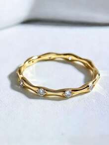 Women Engagement Rings - Gold Yellow 4 - View 1