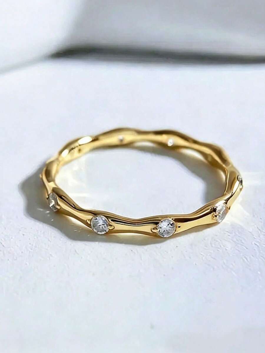 Women Engagement Rings - Gold Yellow 4 - View 1